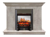 Каминокомплект Хорошие Камины Марс с очагом Royal Flame Fobos FX M Black цемент в ДНР