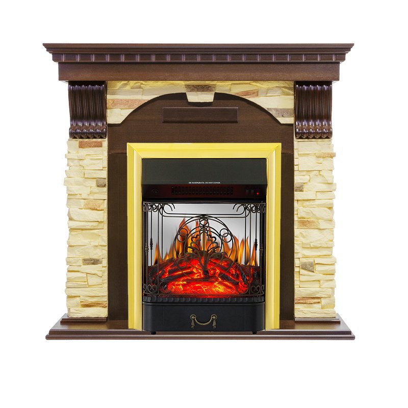 Каминокомплект Royal Flame Dublin с очагом Majestic FX M Brass в ДНР