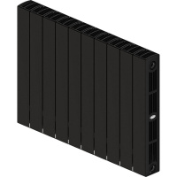 Биметаллический радиатор отопления Rifar Supremo 500 боковое подключение 10 секций антрацит в ДНР