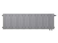 Биметаллический радиатор отопления Royal Thermo PianoForte 300 16 секций Silver Satin VDR