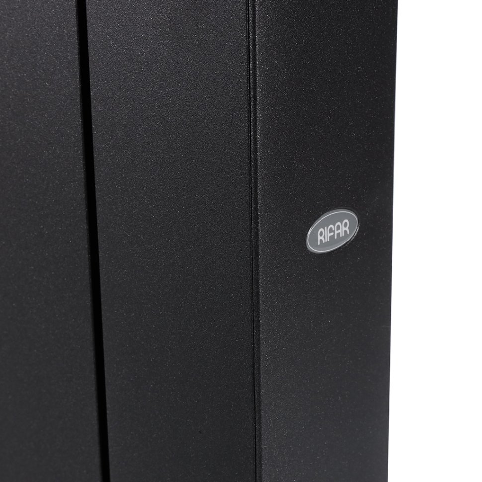 Биметаллический радиатор отопления Rifar Supremo Ventil SVR 350 10 секций нижнее правое подключение антрацит в ДНР