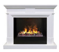 Каминокомплект RealFlame Marco 26 WT с очагом 3D Cassette 630/Black вставка в ДНР