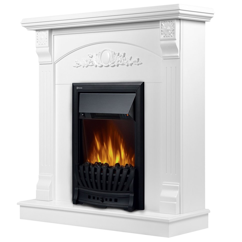 Каминокомплект Firelight Barocco Classic с очагом Electrolux EFP/P-1020LS белый в ДНР