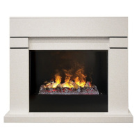 Каминокомплект RealFlame Lindelse 26 WT 3D Cassette 630 + Black вставка в ДНР