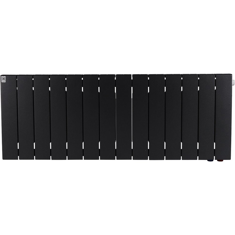 Биметаллический радиатор отопления Rifar Supremo Ventil SVR 350 14 секций нижнее правое подключение антрацит в ДНР