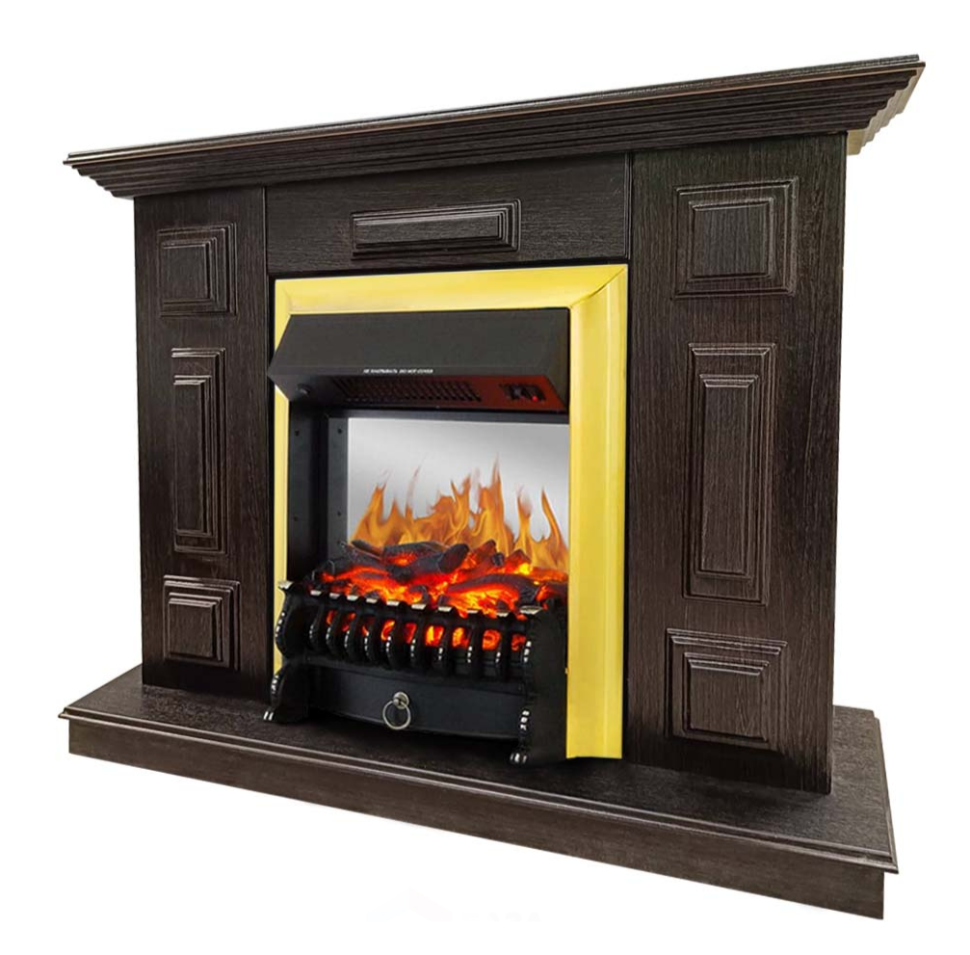 Каминокомплект Хорошие Камины Юпитер с очагом Royal Flame Fobos FX M Brass венге в ДНР