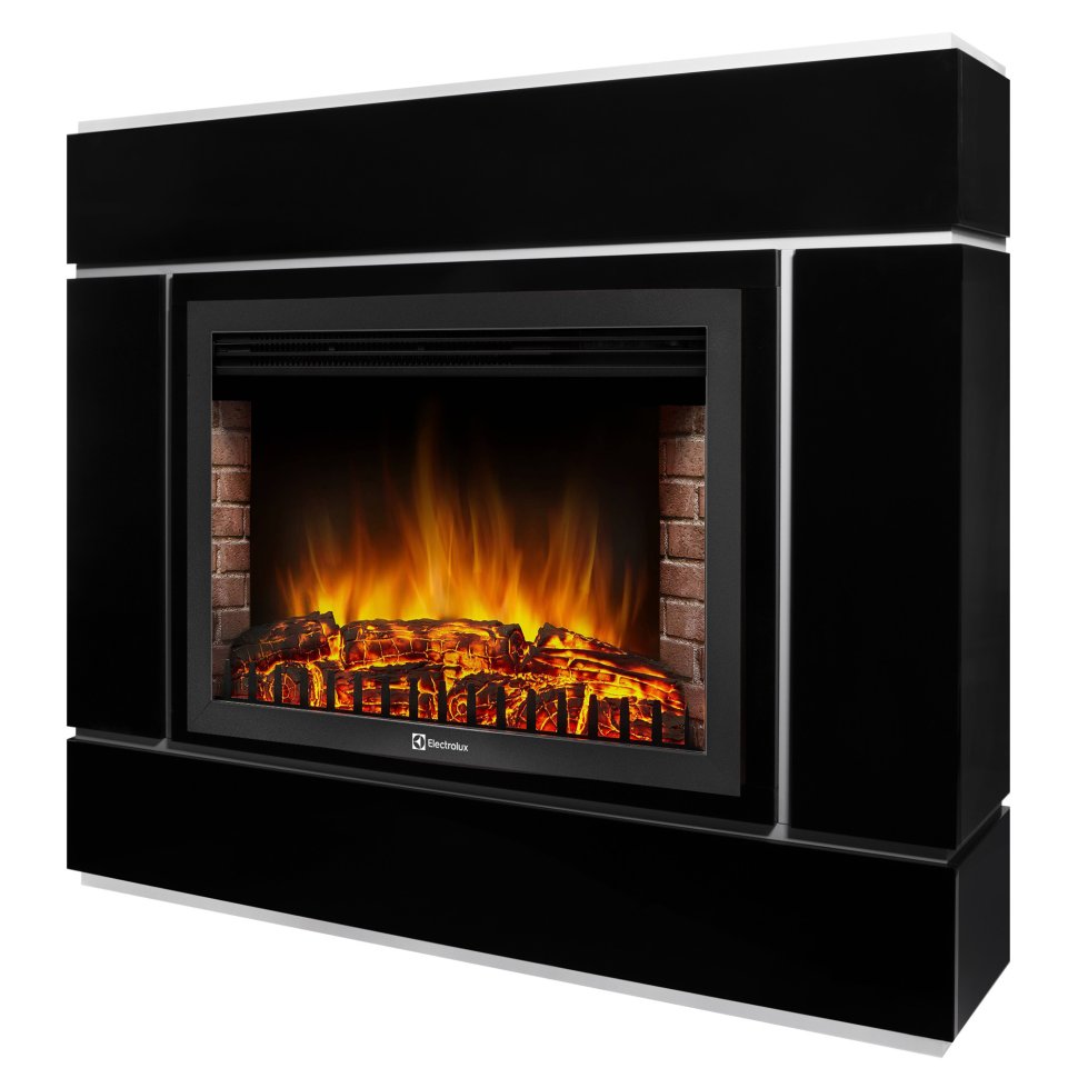 Каминокомплект Firelight Lacado 30 с очагом Electrolux EFP/P-3020LS черный в ДНР