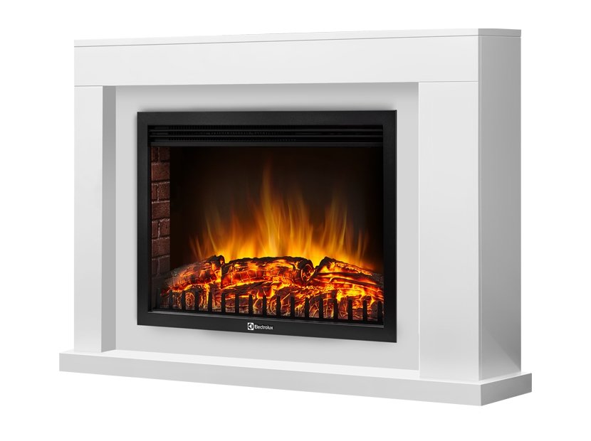 Каминокомплект Firelight Simple 25 с очагом Electrolux EFP/P-2520LS белый в ДНР