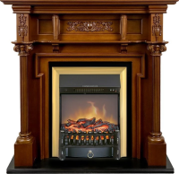 Каминокомплект Royal Flame Oxford с очагом Fobos FX M Brass орех в ДНР
