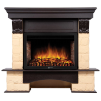 Каминокомплект Firelight Forte 25S с очагом Electrolux EFP/P-2520LS камень бежевый/шпон темный дуб в ДНР