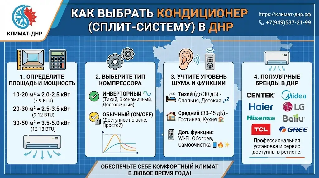Продажа и профессиональный монтаж кондиционеров в ДНР